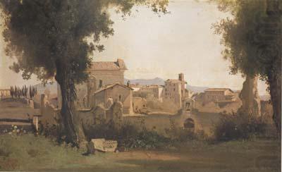 Jean Baptiste Camille  Corot Vue des Jardins Farnese a Rome (mk11) china oil painting image